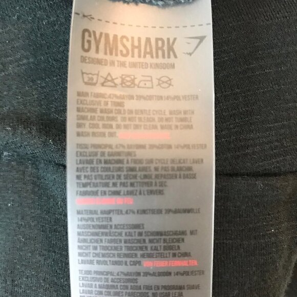 Gymshark Black High Rise Pull On Sweat Pants With Ankle Ties Size M - Picture 8 of 8